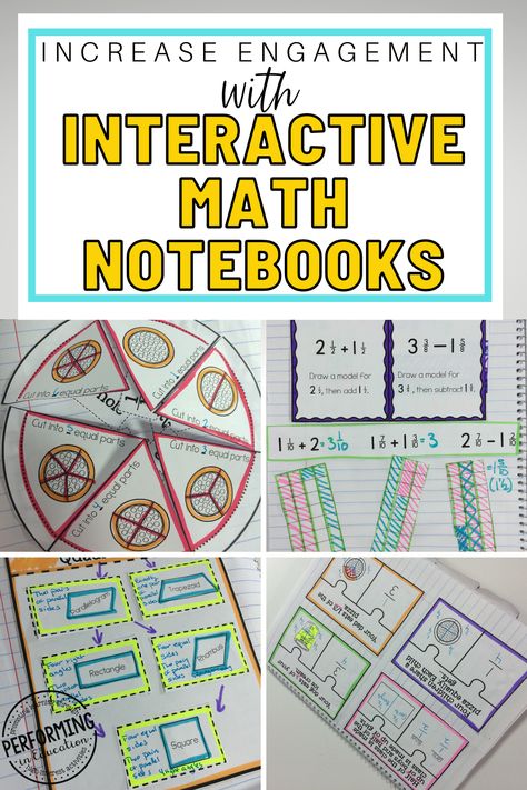 picture of math notebooks for 3rd-5th grade Interactive Math Notebooks 3rd Grade, 3rd Grade Math Interactive Notebook, Invisible Math, Math Terminology, Interactive Math Notebooks, Interactive Math Journals, Maths Activity, Math Tutoring, Math Enrichment