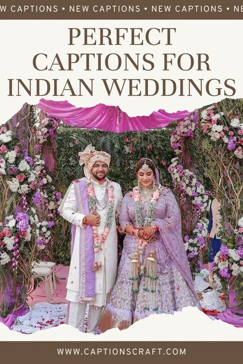 200+ Indian Wedding Captions For Instagram: The Perfect Words to Celebrate Love and Tradition Indian Wedding Captions, Indian Wedding Captions For Instagram, Indian Wedding Quotes, Wedding Puns, Wedding Preparation Checklist, Wedding Phrases, Unique Captions, Wedding Captions For Instagram, Indian Engagement