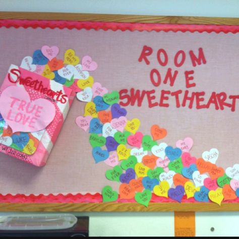 valentines bulletin board - A Class full of Sweethearts Valentine Bulletin Boards, Valentines Day History, Valentine History, Valentines Day Bulletin Board, Preschool Bulletin, Preschool Bulletin Boards, Preschool Valentines, Valentine's Day Printables, Valentine Quotes