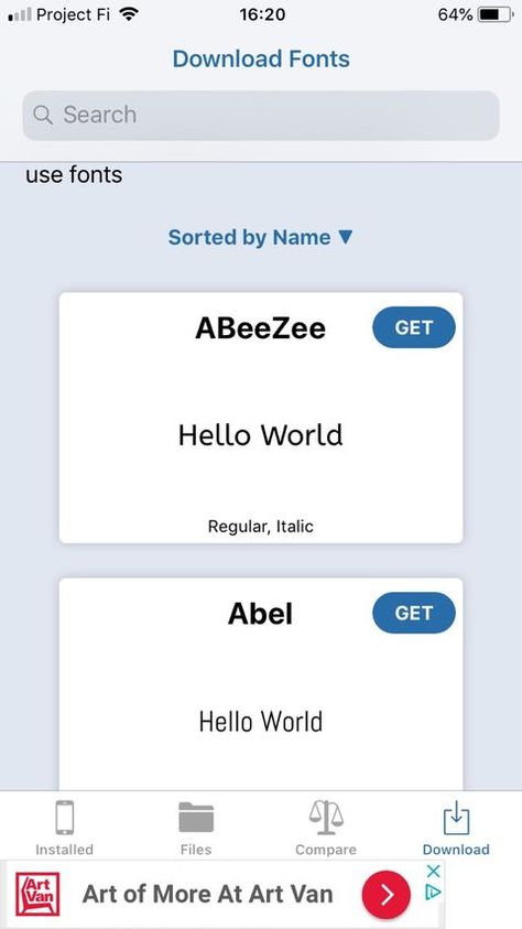 Did you know you can install and display new fonts on your iPhone? It's free, easy, and only takes a few minutes! Dafont Fonts, Free Business Logo, Number Fonts, Best Fonts, Gothic Fonts, Art Van, Cover Photo Quotes, Font Generator, Handwriting Fonts
