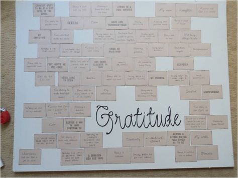 As For Me and My {Rented} House: The post in which we display gratitude on the wall. Middle School Counseling Office, Gratitude Wall, Sticky Notes Quotes, Gratitude Tree, School Counseling Office, Gratitude Board, Middle School Counseling, Recreation Therapy, Counseling Office