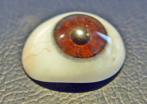 An artificial eye made of glass. Ocular Prosthesis, Pop Out, Eye Make, Glass Eyes, To Win, Glass