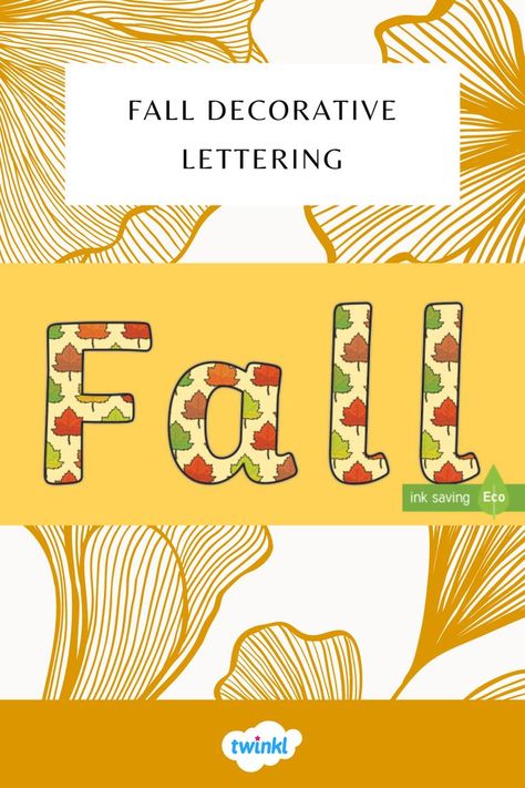 This Twinkl pack features a set of Fall bulletin board letters and numbers for your Fall display! Bulletin Board Letters Free Printables Fall, Bulletin Board Letters Free Printables, Fall Letters, Decorative Lettering, Fall Bulletin Board, Letters Printable, Fall Bulletin Boards, Fall Lessons, Display Lettering