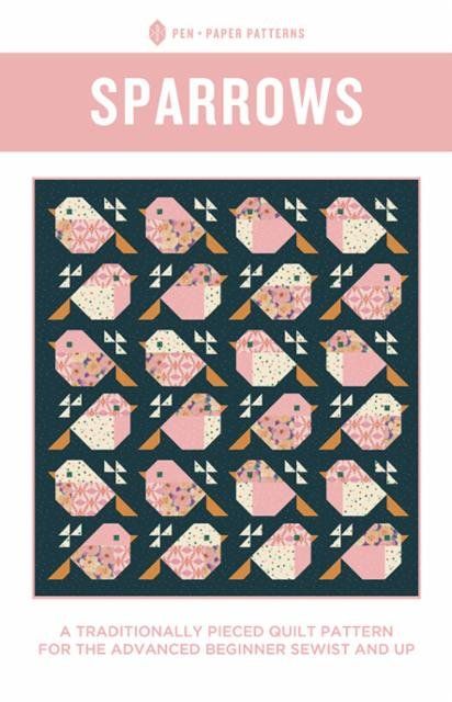 Sparrows Quilt, Quilts Using Fat Quarters, Bird Quilts, Bird Quilt Blocks, Paper Quilt, Pen Pattern, Bird Quilt, Paper Patterns, Sparrows