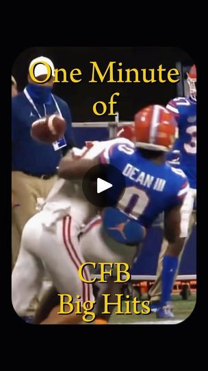 709K views · 137K reactions | 1 Minute of College Football Big Hits #CFB #ncaafootball #football | Michael Valenzano | The Chordettes · Mr Sandman The Chordettes, Mr Sandman, Ncaa Football, Greatest Hits, College Football, Football, Sports, American Football