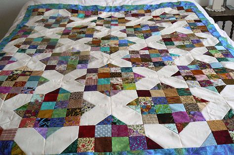 Arkansas Crossroads Pattern. Arkansas Crossroads Quilt, Crossroads Quilt Pattern, Crossroads Quilt, 16 Patch Quilt, Free Quilting Patterns, Old Quilts, Quilt Block Pattern, Quilting Patterns, Scrappy Quilts