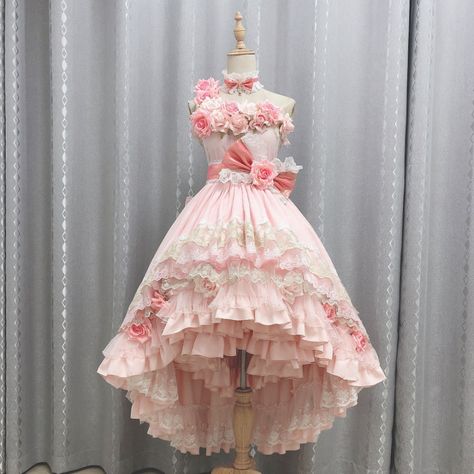 Rose Bride, Gaun Abad Pertengahan, Hello Kitty Dress, Who Made Me A Princess, Style Kawaii, Old Fashion Dresses, Kawaii Dress, Kawaii Fashion Outfits, Fairytale Dress