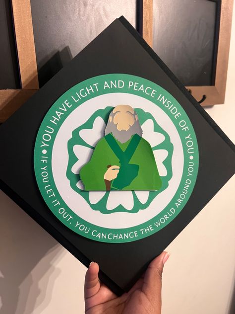 Graduation Cap Atla, Avatar The Last Airbender Graduation Cap, Simple Grad Cap Designs, Avatar Graduation Cap, Anime Grad Cap, Percy Jackson Graduation Cap, Senior Caps, Water Nation, College Grad Cap Ideas