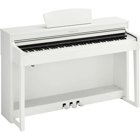 YAMAHA Clavinova CLP430 White Yamaha Clavinova, Style Piano, Piano Stand, Wishlist 2024, Condo Decorating, New Condo, Gift Guide, Piano, White Background