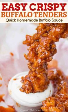 Crispy Buffalo Chicken Tenders, Buffalo Tenders, Buffalo Chicken Fingers, Chicken Tenders Dinner, Extra Crispy Chicken, Buffalo Chicken Strips, Spicy Chicken Tenders, Buffalo Chicken Tenders, Chicken Strip Recipes