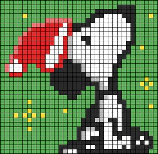 Patterns | BraceletBook Snoopy Pixel Art Christmas, Snoopy Perler Bead Pattern, Snoopy Knitting, Pixel Quilts, 32x32 Pixel Art Grid, Crochet Pictures, Makerspace Projects, 3d Beads, Pokemon Cross Stitch Patterns