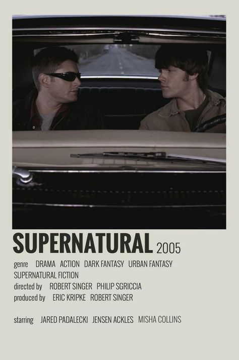 Vintage Supernatural Posters, Supernatural Show Poster, Supernatural Tv Show Poster, Supernatural Movie Poster, Supernatural Poster Aesthetic, Supernatural Polaroid Poster, Supernatural Room Decor, Tv Show Polaroid Posters, Tv Shows Posters