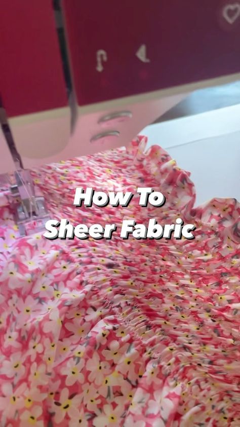 Renegade Seamstress, Sewing Class, Sewing Tips, Sheer Fabrics, Mom Style, Sewing Hacks, Tools, Sewing, Knitting