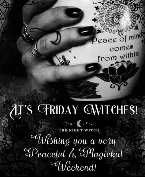 Friday Witch Quotes, Friday 13 Witch Quotes, Witch And Coffee Quotes, Wicca Recipes, October Quotes, Night Witches, Witch Pictures, Witch Quotes, Wiccan Witch