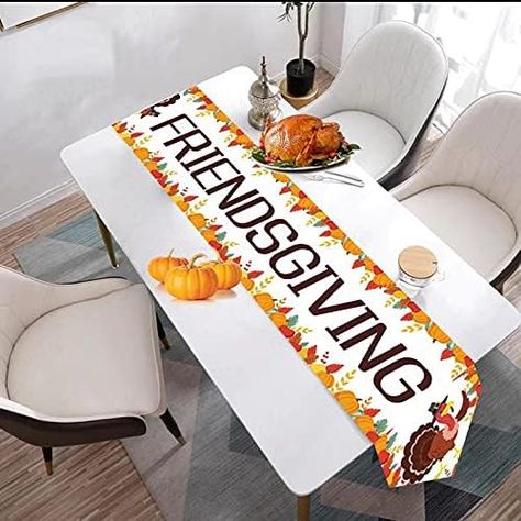 Amazon.com: Friendsgiving Party Decorations, Friendsgiving Table Runner, Thanksgiving Party Decorations,Autumn Home Table Runner Decoration, Thanksgiving Interior Party Decoration，Thanksgiving Party Supplies : Home & Kitchen Friendsgiving Party Decorations, Friendsgiving Table, Thanksgiving Dinner Table Setting, Table Runner Thanksgiving, Friendsgiving Dinner Party, Thanksgiving Home Decorations, Friendsgiving Decorations, Thanksgiving Party Decorations, Thanksgiving Table Runner