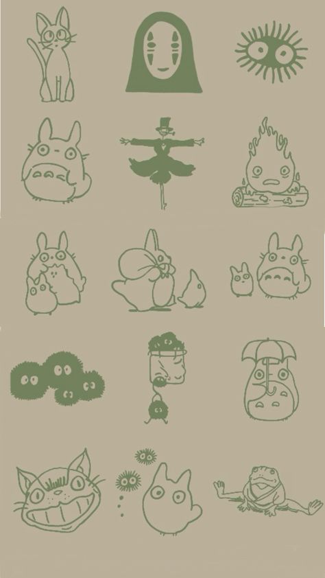 sketches studio ghilbi my neighbor totoro Studio Ghilbi, My Neighbor Totoro, Anime