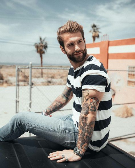 Andre Hamann, German Beauty, Mens Fashion Urban, Man Candy, Male Fashion, Beautiful Tattoos, My Eyes, Urban Fashion, Tattoos For Guys