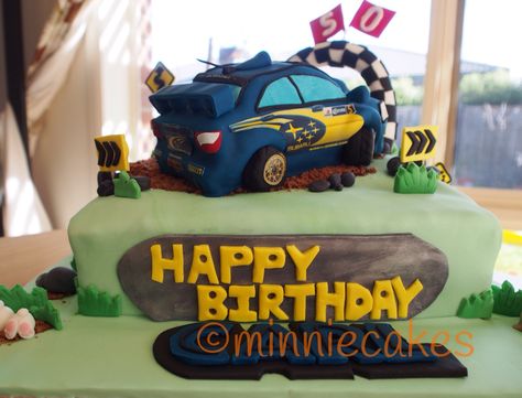 Rally Car Birthday Cake Rally Car Cake, Paw Cake, Car Birthday Cake, Car Cakes, Cars Birthday Cake, Car Birthday, Car Cake, Cars Birthday, Rally Car