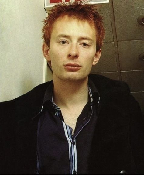 Thom Yorke Red Hair, I Love Radiohead, Tom York, Radiohead Poster, King Of Limbs, Pablo Honey, The Bends, Thom Yorke Radiohead, Paranoid Android