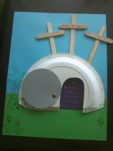 School Easter Crafts, Easter Sunday School, Children's Church Crafts, Bible Story Crafts, Easter Preschool, Christian Crafts, Bible School Crafts, Diy Ostern, Sunday School Activities