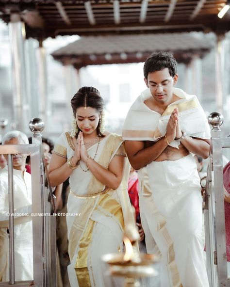 Guruvayur Wedding, South Temple, Wedding Kerala, Elements Photography, Kerala Wedding, Set Saree, Wedding Elements, Hindu Wedding