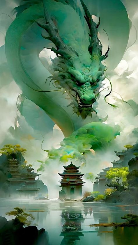 Dragon Wallpaper Iphone, Dragon Artwork Fantasy, Canvas Art Projects, Mythical Animal, Beautiful Dragon, Dragon Pictures, White Dragon, Green Dragon, Best Tattoo Designs