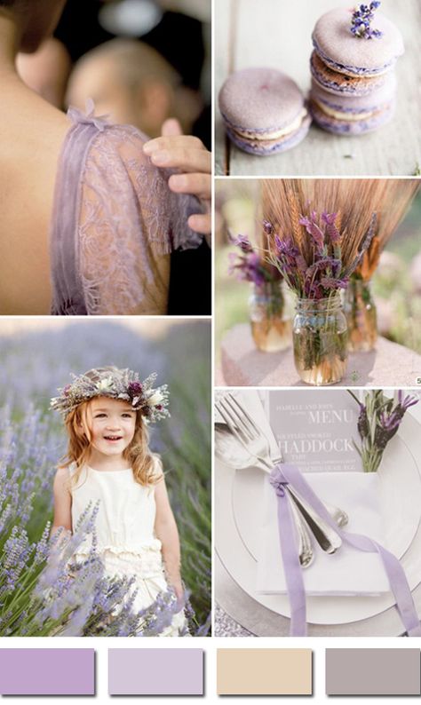 chic rustic lavender and wheat neutral wedding colors 2015 Lavender Wedding Colors, Popular Wedding Colors, Neutral Wedding Colors, Wedding Colors Purple, Wedding Invitation Kits, Wedding Color Inspiration, Wedding Palette, Neutral Wedding, Lavender Wedding