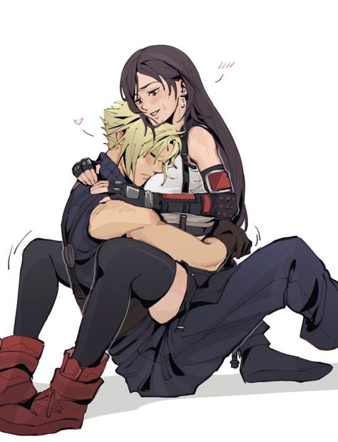 Tifa Fanart, Cloud X Tifa, Final Fantasy Cloud, Cloud And Tifa, Final Fantasy Xii, Anime Siblings, Final Fantasy Artwork, Tifa Lockhart, Final Fantasy Vii Remake