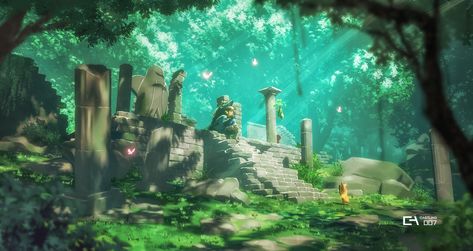 Safebooru Zelda Environment, Wolf Link, Botw Link, Forest Village, Tabletop Rpg Maps, 3d Background, Ap Art, Breath Of The Wild, Picture Search