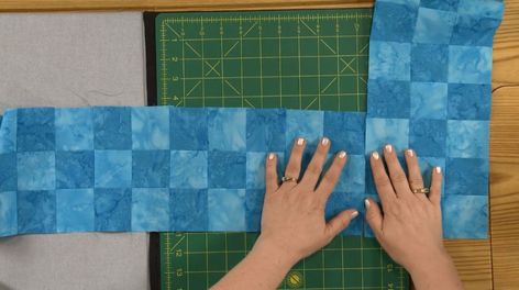 Dream Big: 4 of 6 | Checkerboard Borders | Quilting Daily Checkerboard Quilt, Quarter Inch Seam, Quilting Videos, Quilt Border, Nine Patch, Triangle Quilt, Modern Quilt Patterns, Block Of The Month, Modern Quilts