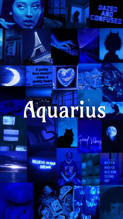 #aquarius #blue #blueaesthetic #shuffle Aquarius Iphone Wallpaper, Zodiac Signs Wallpaper, Aquarius Bedroom Aesthetic, Aquarius Aesthetic Pics, Aquarius Zodiac Art, Aquarius Wallpaper Iphone Aesthetic, Aquarius Screensaver, Aquarius Aesthetic Art Wallpaper, Zodiac Wallpaper Aquarius