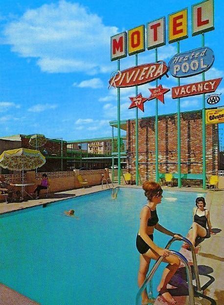 Embedded image Americana Photography, Vacation Cartoon, Motel Pool, Retro Motel, Googie Architecture, Miami Art Deco, Station Service, Postal Vintage, Vancouver Washington