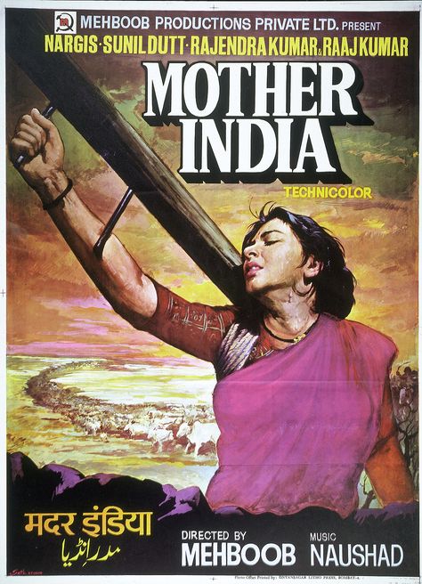 Old Bollywood Movies, Best Bollywood Movies, Old Film Posters, Movie Posters For Sale, India Poster, Mother India, Old Movie Posters, Bollywood Posters, I Love Cinema