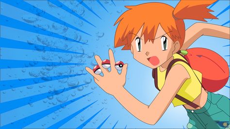 Pokemon Misty Wallpaper - WallpaperSafari Brock Pokemon, Pokemon Ash And Misty, Misty From Pokemon, Ash And Misty, Cool Pokemon Wallpapers, Pokemon Alola, Pokemon Wallpaper, Gym Leaders, Anime Nerd