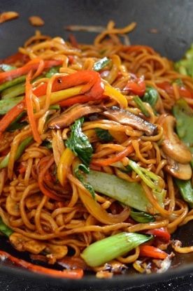 Healthy, authentic Vegetable Lo Mein - SO MUCH BETTER than takeout!