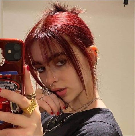 Tuns Bob Lung, Red Hair Inspo, Dye My Hair, Hair Dye Colors, Hair Inspiration Color, Hair Inspo Color, Dream Hair, Aesthetic Hair, Pretty Hairstyles