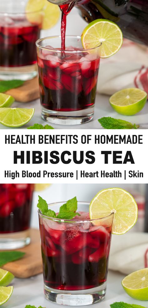 Hibiscus Tea Recipe, Hibiscus Tea Benefits, Dried Hibiscus Flowers, Tomato Nutrition, Calendula Benefits, Lemon Benefits, Tea Health Benefits, Health Plus, Tea Benefits