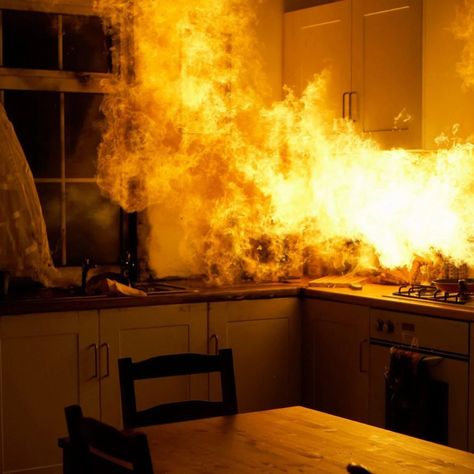 Continually putting off cleaning these items around your house can actually be dangerous. Fire Home, House On Fire, Addie Larue, Burning House, Range Hood Filters, Inside A House, Fire Drawing, Bathroom Exhaust Fan, Picture Prompts