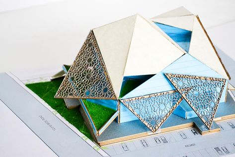 Craft A Doodle Doo Islamic Art and Culture Museum Proposal #design #architecture Museum Proposal, Islamic Museum, Conceptual Model, Origami Architecture, Model Architecture, Futuristic Building, Mosque Design, Proposal Design, Architecture Background