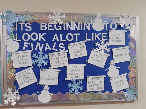 December Health Bulletin Boards, Winter Bulletin Boards College, Ra Bulletin Boards December, Christmas Ra Bulletin Board Ideas, Wellness Ra Bulletin Boards, Holiday Ra Bulletin Boards, Christmas Bulletin Board Ideas Ra, December Ra Boards, December Ra Bulletin Board