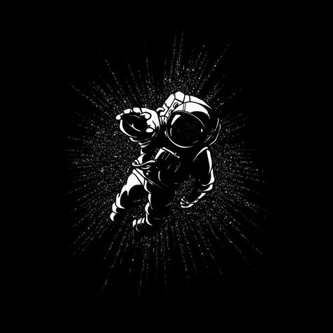 Black and white astronaut reaching out Astronaut Icon, Space Pfp, Retro Future, Black App, Astronaut Art, Web Design Projects, Art Wallpaper Iphone, Mens Long Sleeve Tee, Retro Futurism