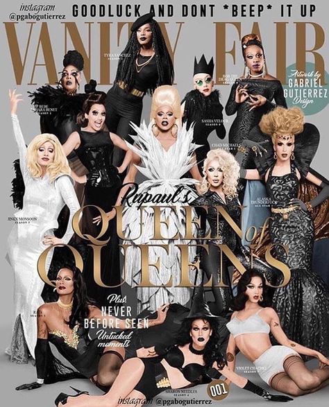 RuPaul's Drag Race on the cover of Vanity Fair Vanity Fair Cover, Bebe Zahara Benet, Rupaul Drag Race Winners, Quotes Outdoors, Education Tattoos, Raja Gemini, Tattoos Celebrities, Bob The Drag Queen, Violet Chachki