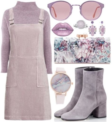 Baker Aesthetic Outfit, Outfits Azul, Polyvore Casual, Purple Outfits, Quirky Fashion, Causual Outfits, Country Outfits, Kpop Outfits, Lookbook Outfits