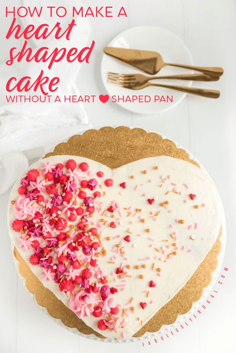 Heart Shaped Cake Recipe, Heart Cake Decoration, Heart Birthday Cake, The Art Of Love, Cake Heart, Heart Shaped Cake, Heart Shaped Chocolate, Heart Cakes, Special Cakes