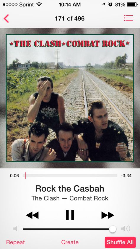 Rock the Casbah by The Clash Combat Rock, Rock The Casbah, The Clash, Songs, Movie Posters, Music, Film Posters