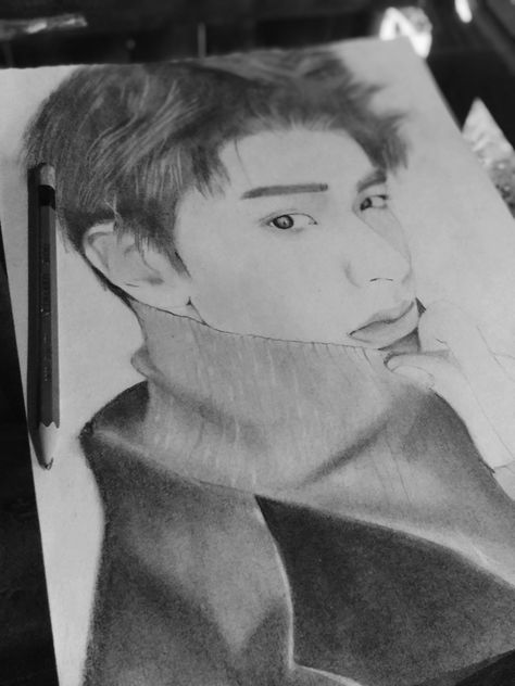 Lin Yi fanart Lin Yi Drawing, Pencil Aesthetic, Kpop Art, Sketch Pencil, Kpop Drawings, Sketches Simple, Fun Quotes, Art Drawings Sketches Simple, Drawing Sketch