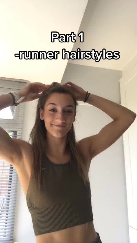 Sports Day Hair, Runner Hairstyles, Track Meet Hairstyles, Meet Hairstyles, Race Day Hair, Tiktok Workout, Country Hairstyles, Cute Sporty Hairstyles, Running Hairstyles