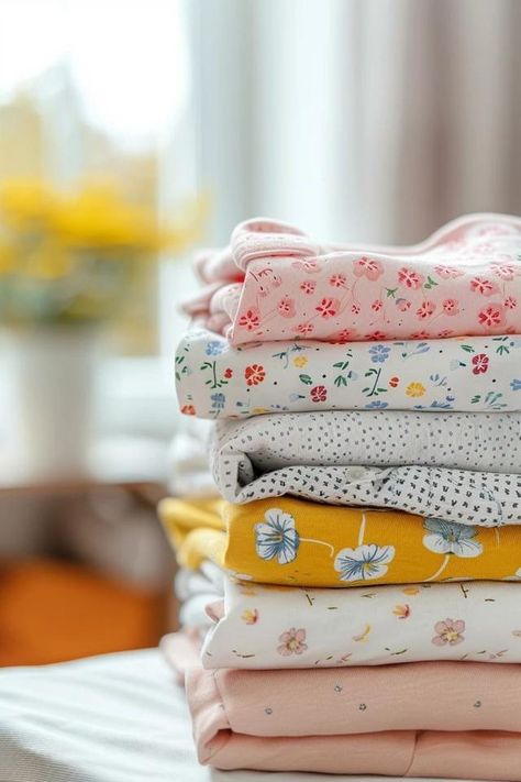 How To Fold Baby Clothes For Space Saving How To Fold Baby Clothes, Folding Baby Clothes, Storing Baby Clothes, Baby Clothes Storage, Space Saving Hangers, Drawer Space, How To Fold, Concept Board, Drawer Dividers