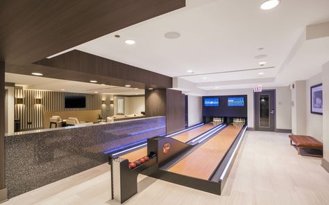 Bowling Alley Bowling Room, Home Bowling Alley, Men Cave, Bowling Alley, Basement Remodeling, Chicago Il, Bowling, Lake House, Man Cave