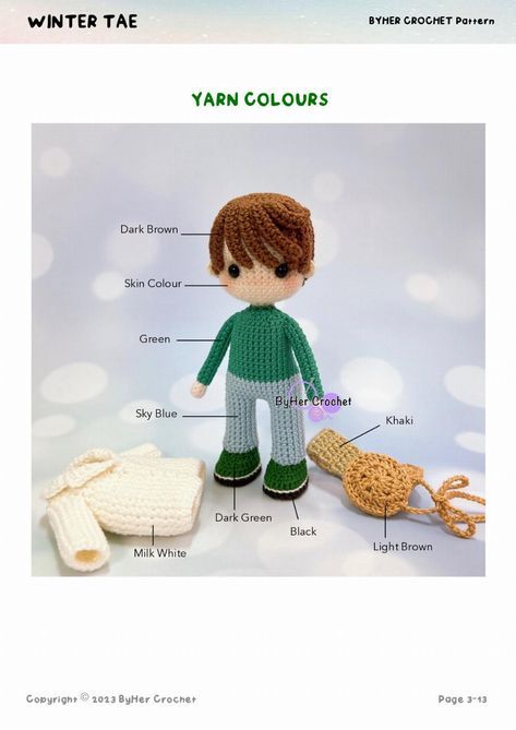 Lilly Doll, Boy Crochet, Crochet Tutorial Pattern, Pola Amigurumi, Crochet For Boys, Crochet Free, Crochet Doll Pattern, Knitted Dolls, Boy Doll